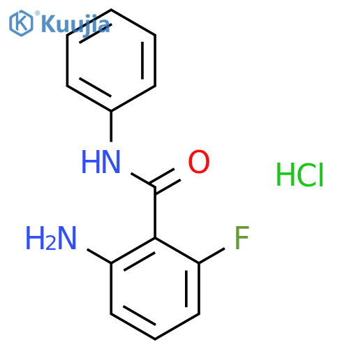 2-Amino-6-fluoro-N-phenylbenzamide structure