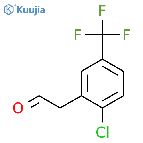 2-2-chloro-5-(trifluoromethyl)phenylacetaldehyde structure