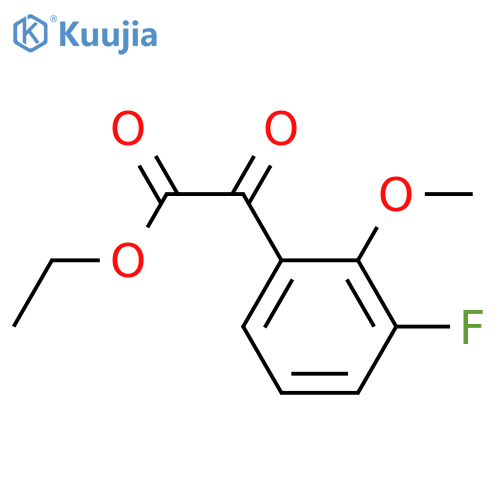 (3-Fluoro-2-methoxyphenyl)oxo-acetic acid ethyl ester structure
