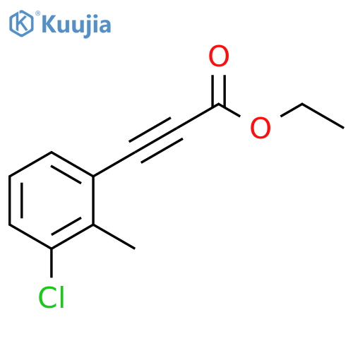 2-Propynoic acid, 3-(3-chloro-2-methylphenyl)-, ethyl ester structure