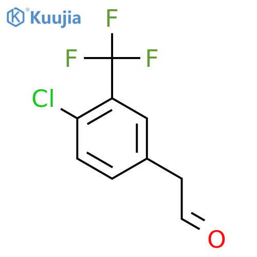 2-4-chloro-3-(trifluoromethyl)phenylacetaldehyde structure