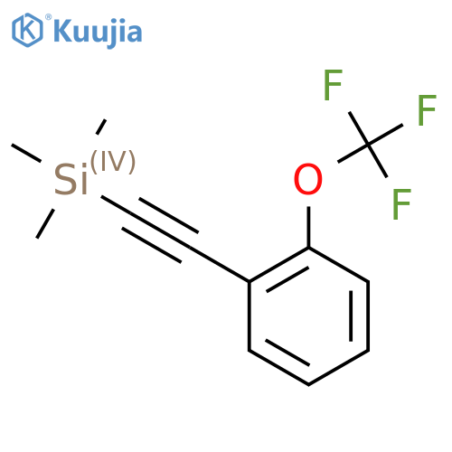 Trimethyl-(2-trifluoromethoxy-phenylethynyl)-silane structure