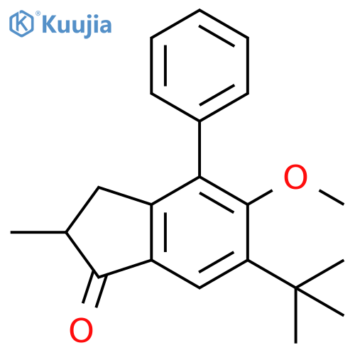 6-(1,1-Dimethylethyl)-2,3-dihydro-5-methoxy-2-methyl-4-phenyl-1H-inden-1-one structure