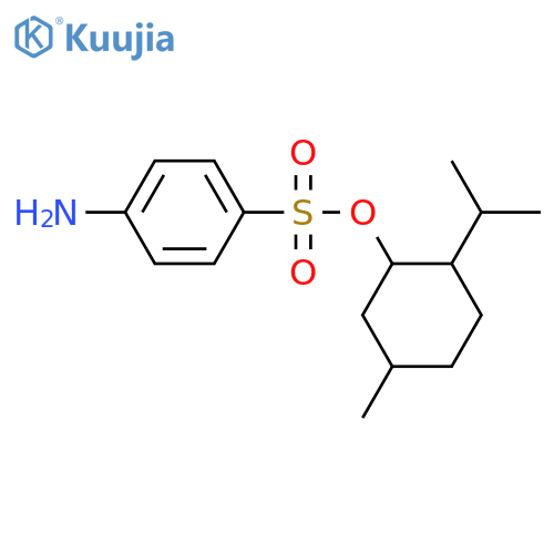 Benzenesulfonic acid, 4-amino-, 5-methyl-2-(1-methylethyl)cyclohexyl ester structure