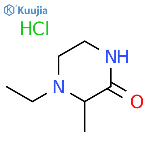 4-ethyl-3-methyl-2-piperazinone hydrochloride structure