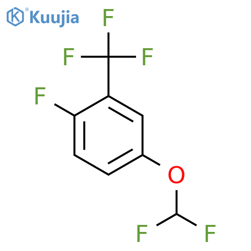 4-(Difluoromethoxy)-1-fluoro-2-(trifluoromethyl)benzene structure
