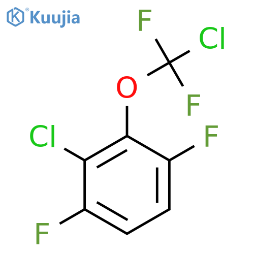 2-Chloro-3-[chloro(difluoro)methoxy]-1,4-difluorobenzene structure