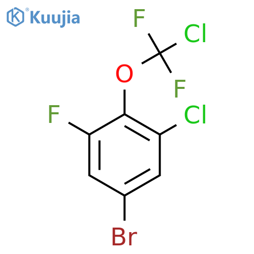 5-Bromo-1-chloro-2-(chlorodifluoromethoxy)-3-fluorobenzene structure