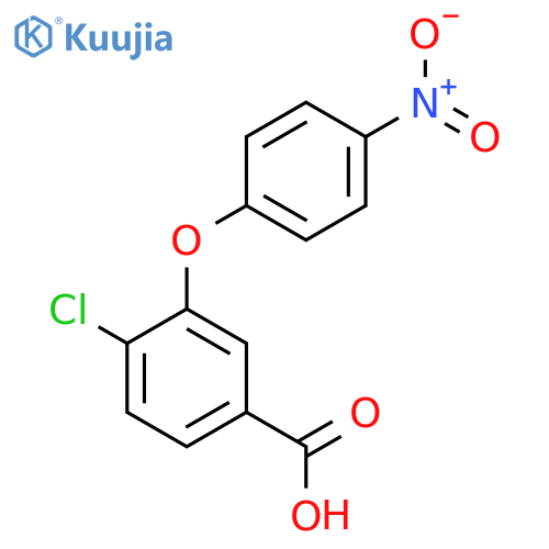 4-Chloro-3-(4-nitrophenoxy)benzoic acid structure