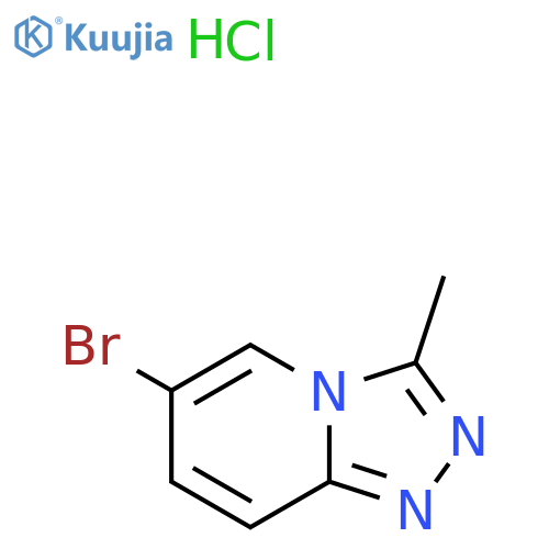 6-Bromo-3-methyl-[1,2,4]triazolo[4,3-a]pyridine;hydrochloride structure