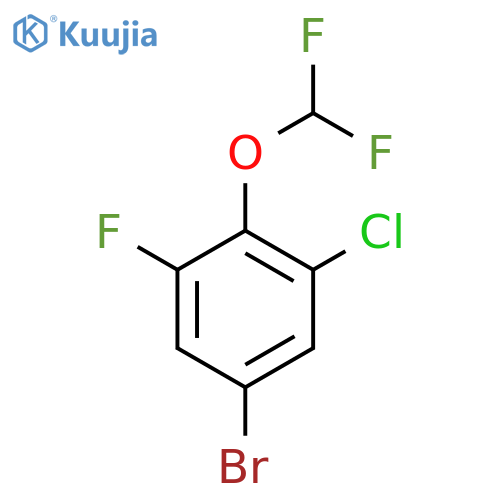 5-Bromo-1-chloro-2-(difluoromethoxy)-3-fluoro-benzene structure