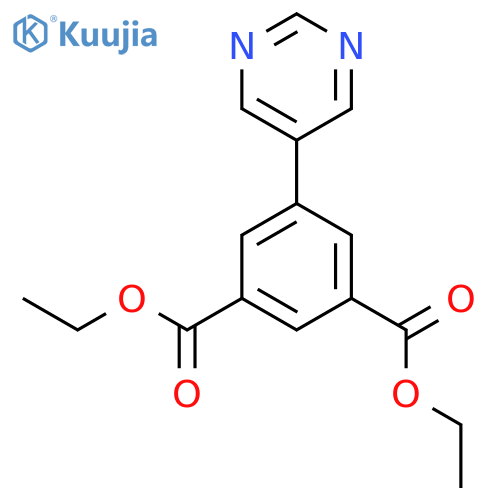 5-(pyrimidin-5-yl) isophthalic acid diethyl ester structure