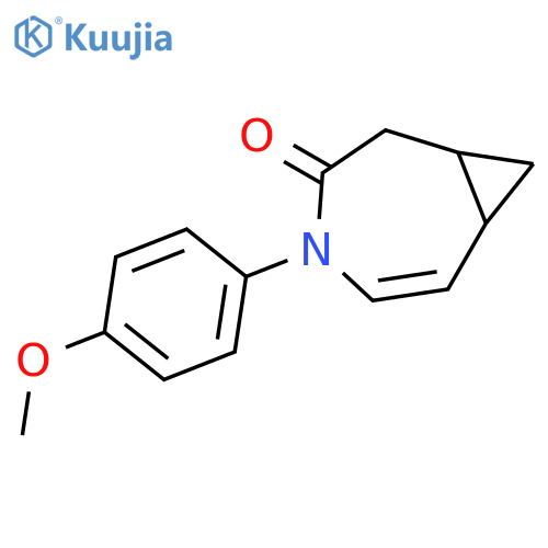 4-Azabicyclo[5.1.0]oct-5-en-3-one, 4-(4-methoxyphenyl)-, (1R,7R)-rel- structure