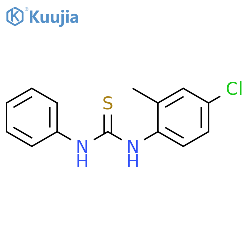 Thiourea, N-(4-chloro-2-methylphenyl)-N'-phenyl- structure