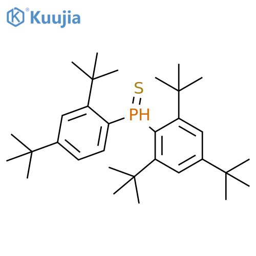 Phosphine sulfide, [2,4-bis(1,1-dimethylethyl)phenyl][2,4,6-tris(1,1-dimethylethyl)phenyl]- structure