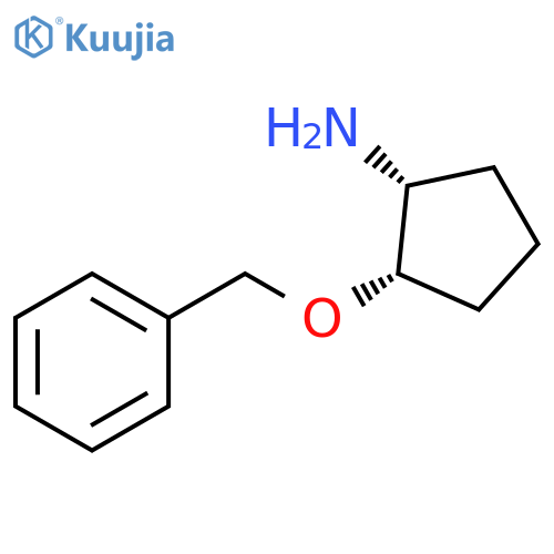 Cyclopentanamine, 2-(phenylmethoxy)-, (1R,2S)-rel- structure