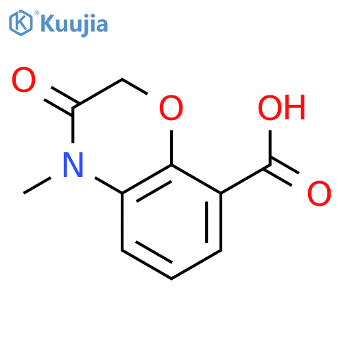 4-methyl-3-oxo-3,4-dihydro-2h-1,4-benzoxazine-8-carboxylic Acid structure