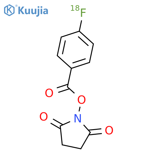 Benzoic acid,4-(fluoro-18F)-, 2,5-dioxo-1-pyrrolidinyl ester structure