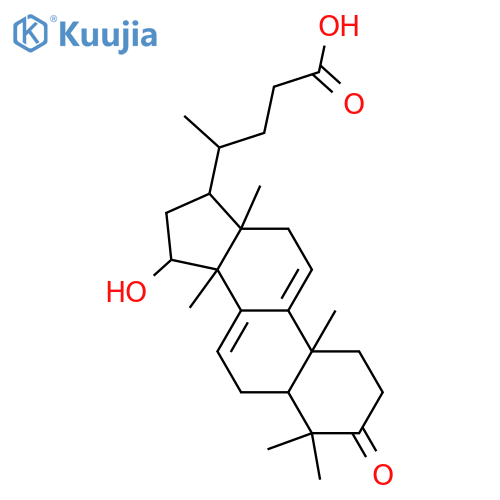 15-Hydroxy-25,26,27-trinor-3-oxolanosta-7,9(11)-dien-24-oic acid; 15α-form structure