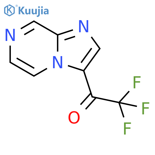 2,2,2-trifluoro-1-{imidazo1,2-apyrazin-3-yl}ethan-1-one structure
