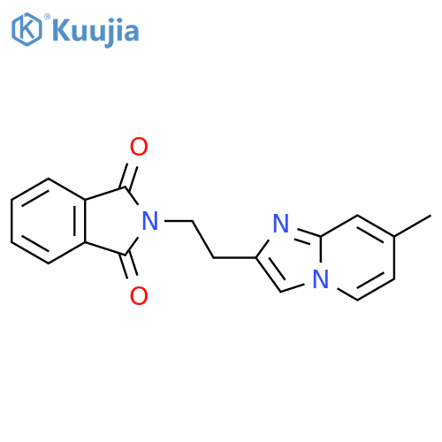 2-[2-(7-Methylimidazo[1,2-a]pyridin-2-yl)ethyl]-1H-isoindole-1,3(2H)-dione structure