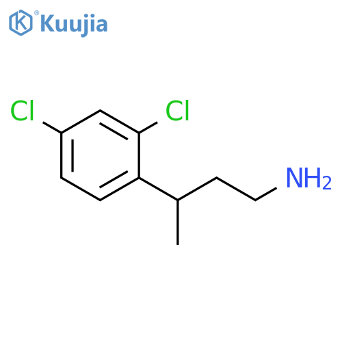 3-(2,4-dichlorophenyl)butan-1-amine structure