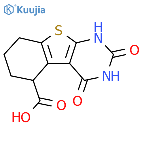 1,2,3,4,5,6,7,8-Octahydro-2,4-dioxo-1benzothieno2,3-dpyrimidine-5-carboxylic Acid structure