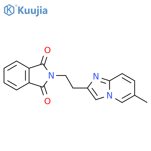 2-[2-(6-Methylimidazo[1,2-a]pyridin-2-yl)ethyl]-1H-isoindole-1,3(2H)-dione structure