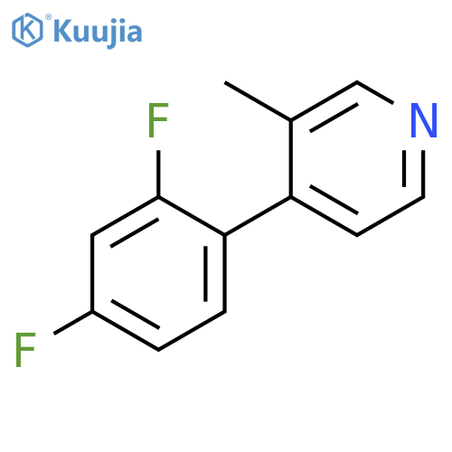 Pyridine, 4-(2,4-difluorophenyl)-3-methyl- structure