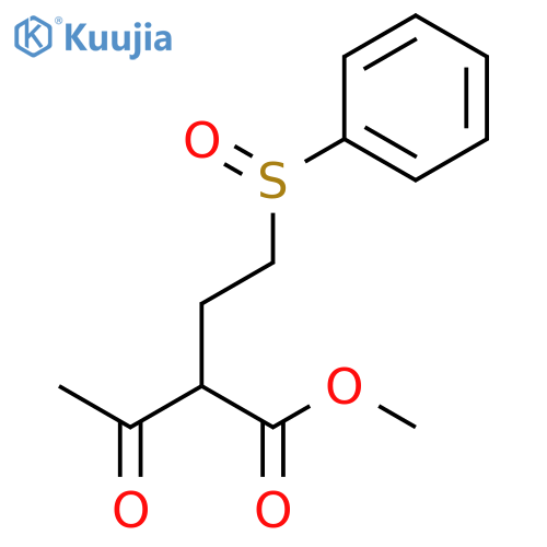 BUTANOIC ACID, 3-OXO-2-[2-(PHENYLSULFINYL)ETHYL]-, METHYL ESTER structure