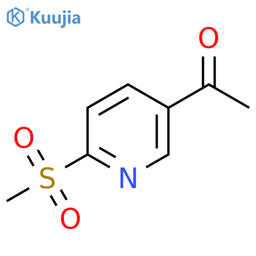 1-(6-(Methylsulfonyl)pyridin-3-yl)ethanone structure