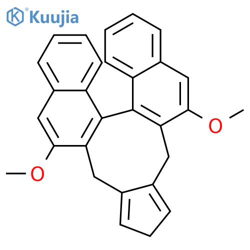 3H-Cyclopenta[6,7]cycloocta[2,1-a:3,4-a']dinaphthalene, 5,7-dihydro-2,8-dimethoxy-, (13bR)- structure