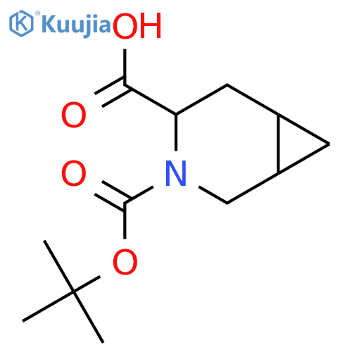 3-(Tert-butoxycarbonyl)-3-aza-bicyclo[4.1.0]heptane-4-carboxylic acid structure