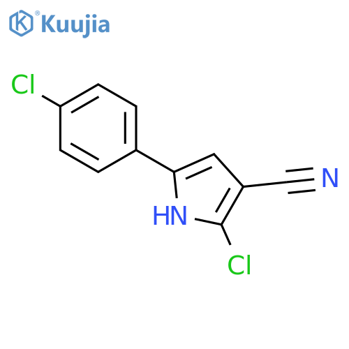 1H-Pyrrole-3-carbonitrile, 2-chloro-5-(4-chlorophenyl)- structure
