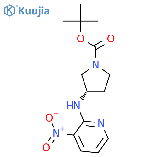 (S)-tert-Butyl 3-((3-nitropyridin-2-yl)amino)pyrrolidine-1-carboxylate structure