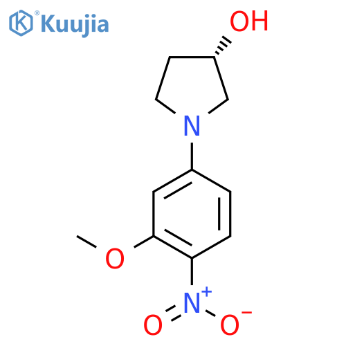 (S)-1-(3-Methoxy-4-nitrophenyl)pyrrolidin-3-ol structure