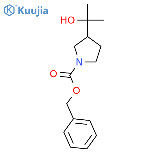 (R)-2-(N-Cbz-3-pyrrolidinyl)-2-propanol structure