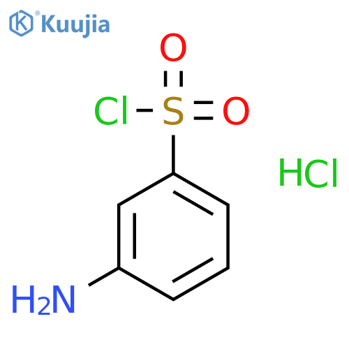 3-Aminobenzene-1-sulfonyl chloride hydrochloride structure