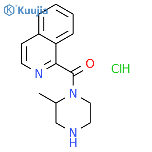 Isoquinolin-1-yl(2-methylpiperazin-1-yl)methanone hydrochloride structure