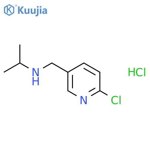 N-((6-Chloropyridin-3-yl)methyl)propan-2-amine hydrochloride structure