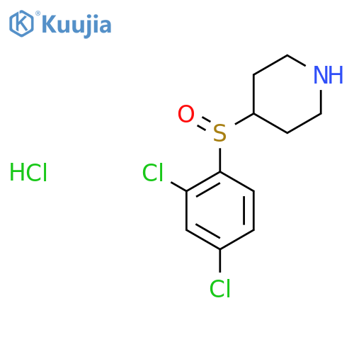 4-((2,4-Dichlorophenyl)sulfinyl)piperidine hydrochloride structure