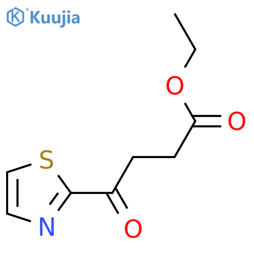Ethyl 4-(2-thiazolyl)-4-oxobutyrate structure