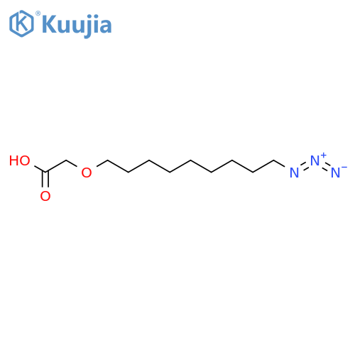 Acetic acid, [(9-azidononyl)oxy]- structure