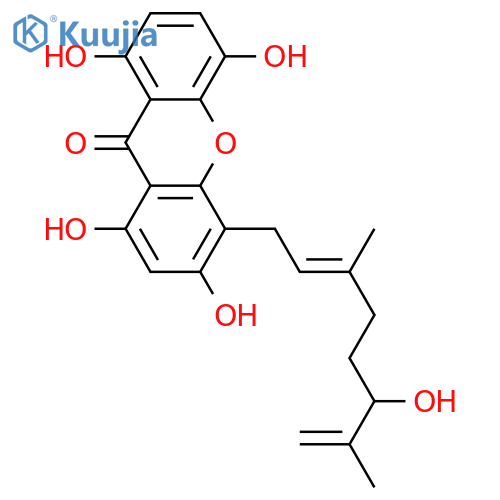 4-(3,7-Dimethyl-2,6-octadienyl)-1,3,5,8-tetrahydroxyxanthone; (E)-form, Δ7'-Isomer, 6'R-hydroxy structure