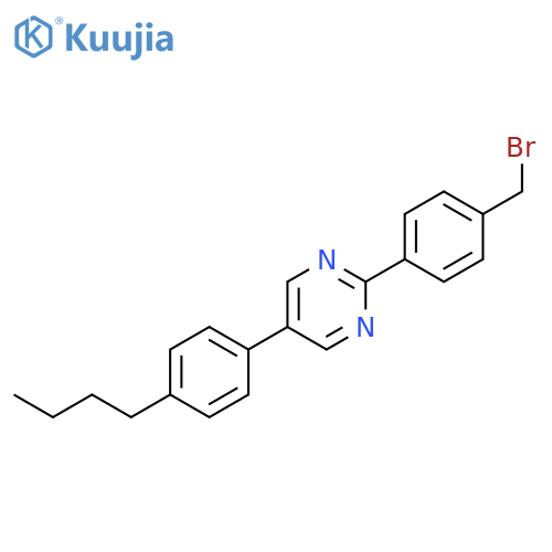 2-[4-(Bromomethyl)phenyl]-5-(4-butylphenyl)pyrimidine structure