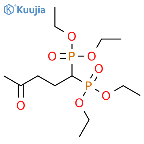 Phosphonic acid, (4-oxopentylidene)bis-, tetraethyl ester structure