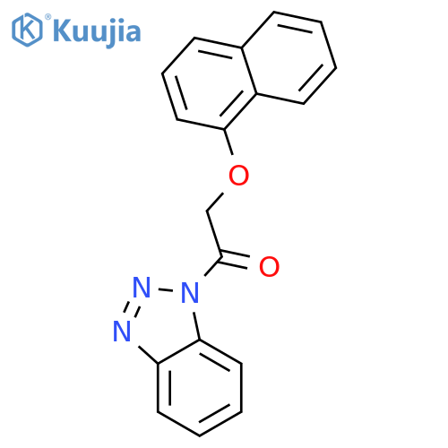1H-Benzotriazole, 1-[(1-naphthalenyloxy)acetyl]- structure