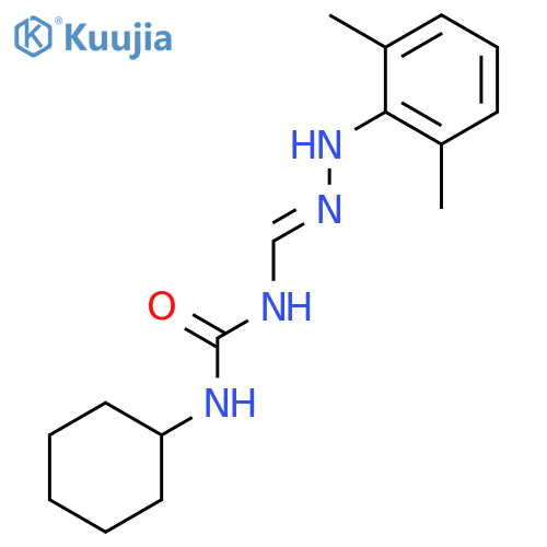 Urea, N-cyclohexyl-N'-[[(2,6-dimethylphenyl)amino]iminomethyl]- structure