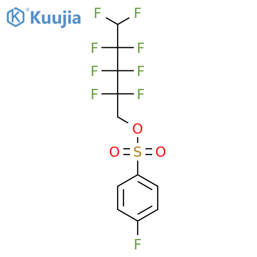 Benzenesulfonic acid, 4-fluoro-, 2,2,3,3,4,4,5,5-octafluoropentyl ester structure