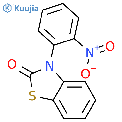 N-(2-nitrophenyl)-2-benzothiazolinone structure